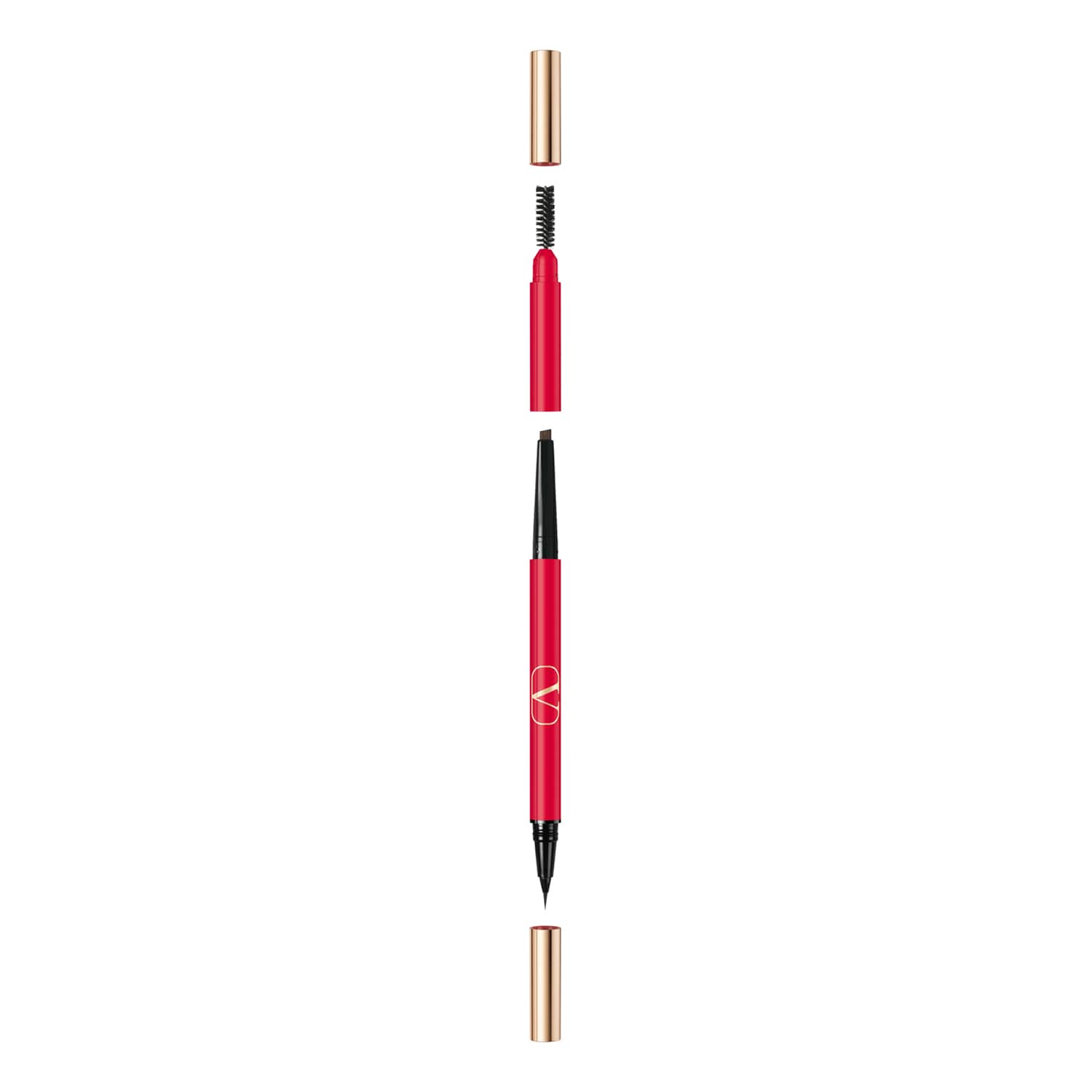 Valentino Make Up - Brow Trio - Pisak Do Brwi Z 3 Końcówkami - Liner, Kredka I Szczoteczka - granite 03 - Dla Kobiet